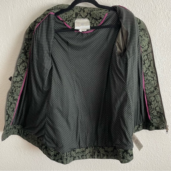 Anthropologie Hei Hei Burnett Anorak Olive Utility Velvet Jacket - Picture 6 of 10